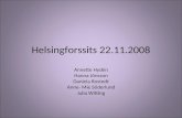 Helsingforssits 22.11.2008