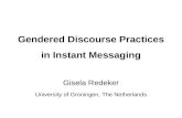 Gendered Discourse Practices in Instant Messaging