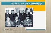 Introduction  to Leadership