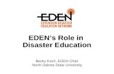 EDEN’s Role in  Disaster Education