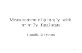 Measurement of  f  in  h g  with  p +  p -  7 g  final state