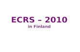 ECRS – 2010 in Finland