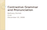 Contrastive  Grammar  and  Pronunciation