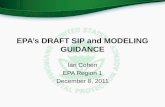 EPA’s DRAFT SIP and MODELING GUIDANCE