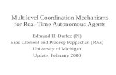 Multilevel Coordination Mechanisms for Real-Time Autonomous Agents