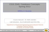 CGS 2545: Database Concepts Spring 2012 ERDs in Access