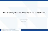 Talousnäkymät  euroalueella ja Suomessa