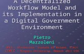 A Decentralized Workflow Model and its Implementation in a Digital Government Environment