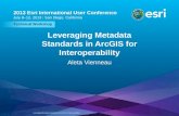Leveraging Metadata Standards in ArcGIS for Interoperability