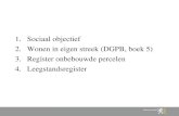 Sociaal objectief Wonen in eigen streek (DGPB, boek 5) Register onbebouwde percelen