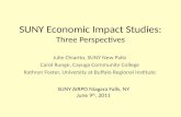 SUNY Economic Impact Studies: Three Perspectives