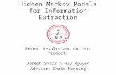 Hidden Markov Models for Information Extraction