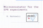 Microresonator for the E P R experiments