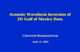 Acoustic Waveform Inversion of 2D Gulf of Mexico Data