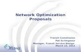 Network Optimization Proposals