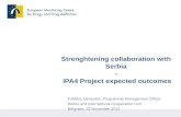 Strenghtening collaboration with Serbia -  IPA4 Project expected outcomes