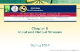 Chapter 5  Input and Output Streams