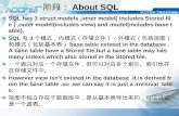 一阶段： About SQL