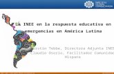 La INEE en la respuesta educativa en emergencias en América Latina