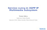 Service  routing  in 3GPP IP Multimedia Subsystem