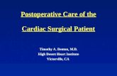 Postoperative Care of the Cardiac Surgical Patient