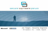 Joe Yeager, Security Engineer SPI Dynamics, Inc. – London, England