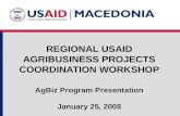 Original Name Macedonia Agribusiness Activity (MAA) Modified to: USAID’s AgBiz Program (AgBiz)