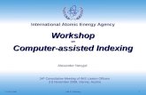 Workshop on Computer-assisted Indexing