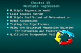 Chapter 13  Multiple Regression