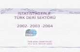 İSTATİSTİKLERLE  TÜRK DERİ SEKTÖRÜ 2002- 2003 -2004
