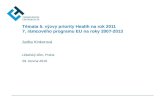 Témata 5. výzvy priority Health na rok 2011 7. rámcového programu EU na roky 2007-2013