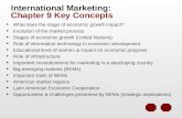 International Marketing:   Chapter 9 Key Concepts