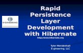 Rapid Persistence Layer Development with Hibernate hibernate