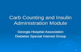 Carb Counting and Insulin Administration Module