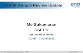 CDCM Annual Review Update