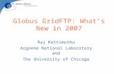 Globus GridFTP: What’s New in 2007