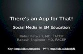 There’s an App for That! Social Media in EM Education