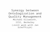 Synergy between Ontologization and Quality Management