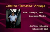 Cristina “Tomasita” Arteaga
