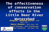 The effectiveness of conservation efforts in the Little Bear River Watershed