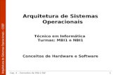 Arquitetura de Sistemas Operacionais Técnico em Informática  Turmas: MBI1 e NBI1