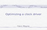 Optimizing a clock driver