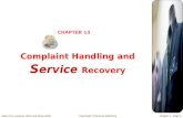 CHAPTER 13 Complaint Handling and S ervice  Recovery