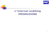L ’ internal auditing PRODUZIONE