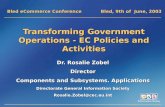 Transforming Government Operations - EC Policies and Activities