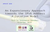 An Expansionary Approach towards the IPv6 Address Allocation Model