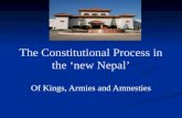 The Constitutional  Process in the ‘new Nepal’