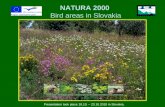 NATURA 2000  Bird areas in Slovakia