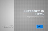 Internet in HTML