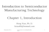 Introduction to Semiconductor Manufacturing Technology Chapter 1, Introduction